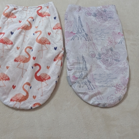 Flamingo and Paris Themed Baby Swaddle Set - Picture 6 of 7